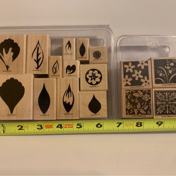 “Stamp n Up” 6 NEW Sets of 34 Red Rubber Wood Base stamps for Scrapbooking - Picture 5 of 16